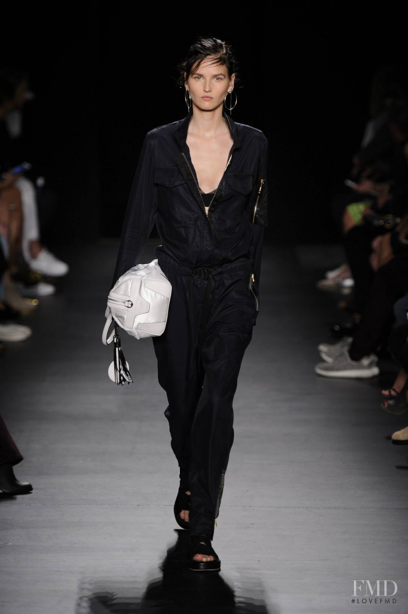 Katlin Aas featured in  the rag & bone fashion show for Spring/Summer 2016