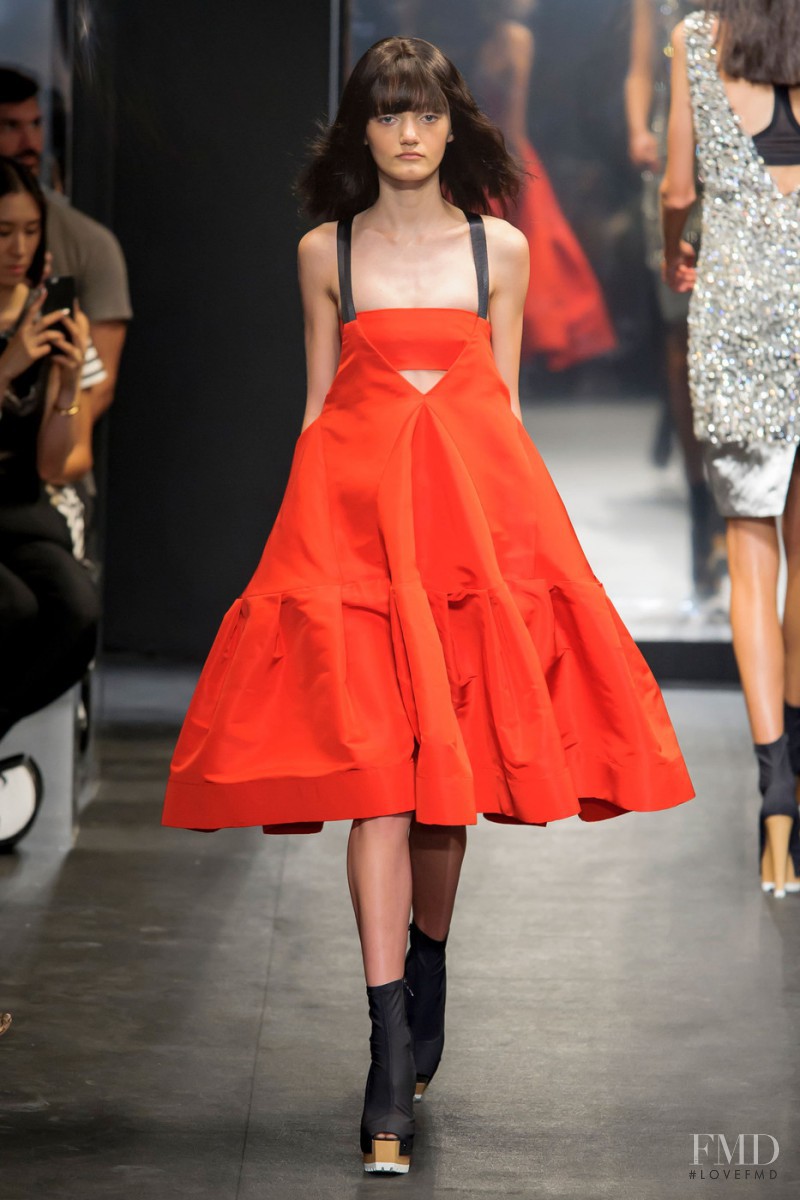 Peyton Knight featured in  the Vera Wang fashion show for Spring/Summer 2016