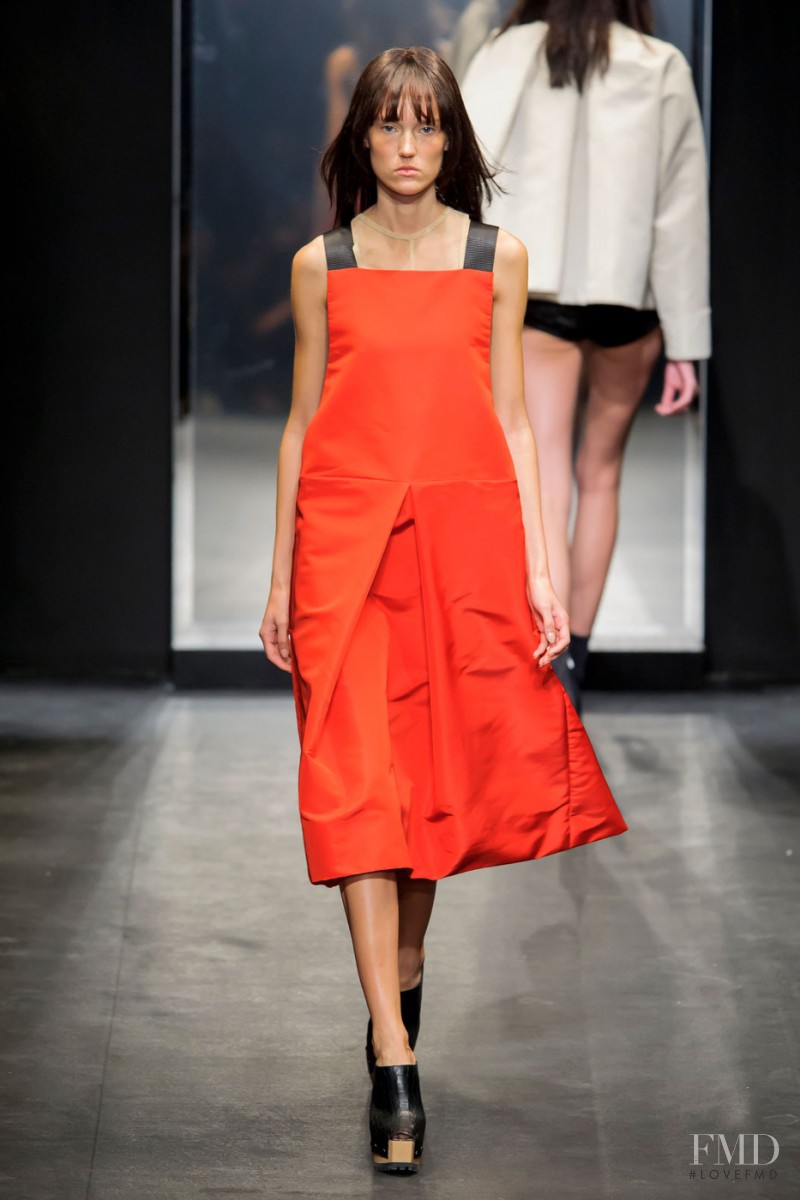 Harleth Kuusik featured in  the Vera Wang fashion show for Spring/Summer 2016