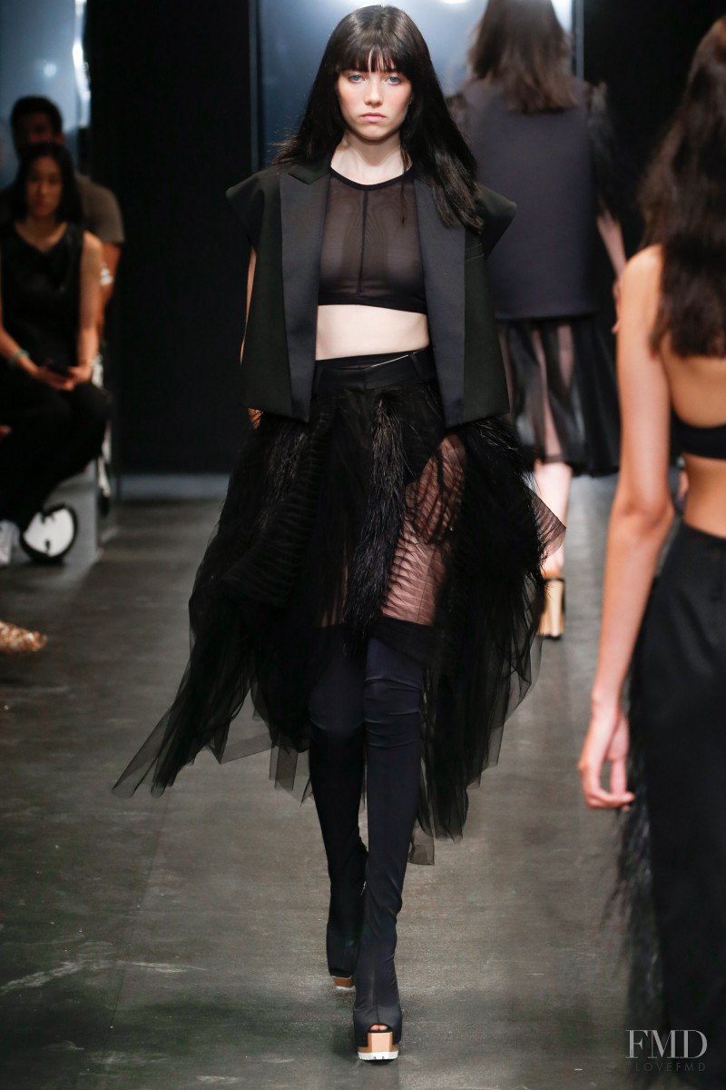 Grace Hartzel featured in  the Vera Wang fashion show for Spring/Summer 2016