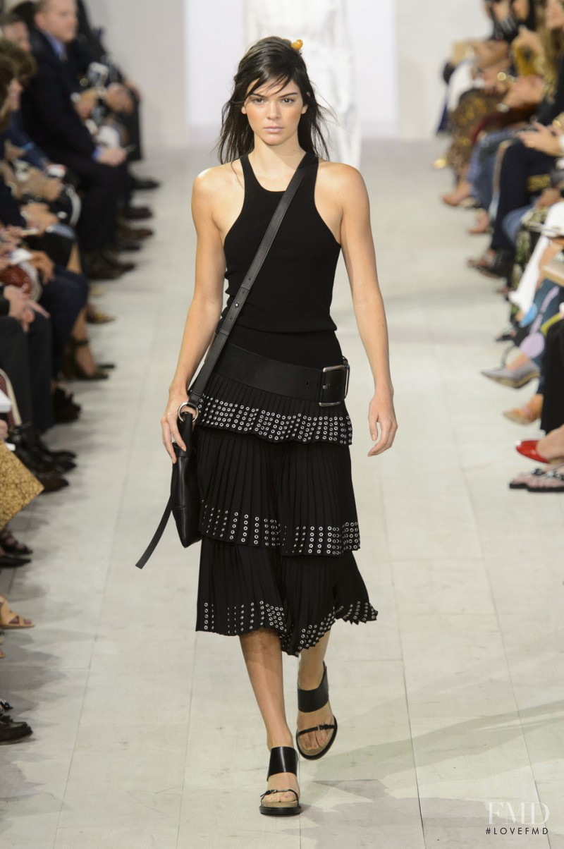 Kendall Jenner featured in  the Michael Kors Collection fashion show for Spring/Summer 2016