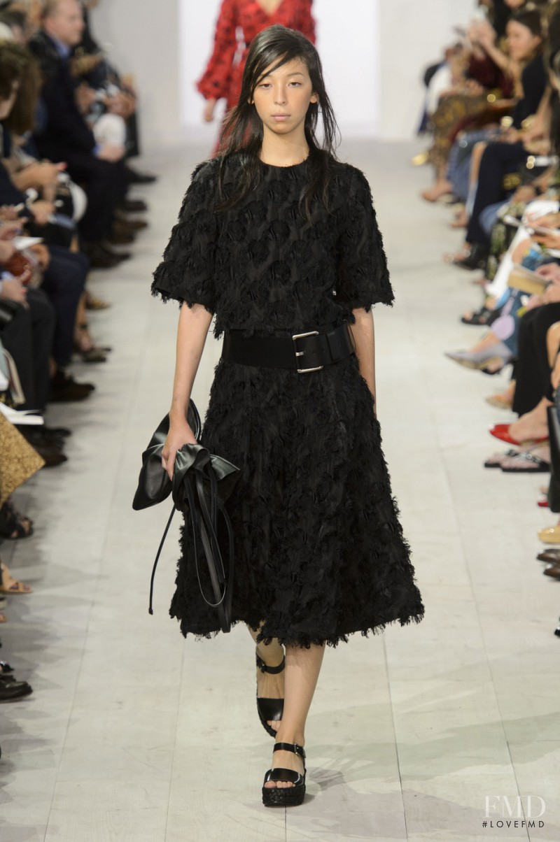 Issa Lish featured in  the Michael Kors Collection fashion show for Spring/Summer 2016