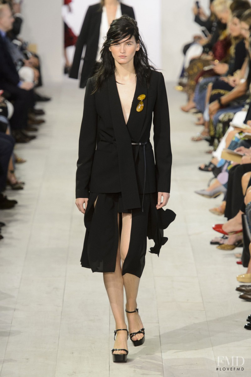Katlin Aas featured in  the Michael Kors Collection fashion show for Spring/Summer 2016