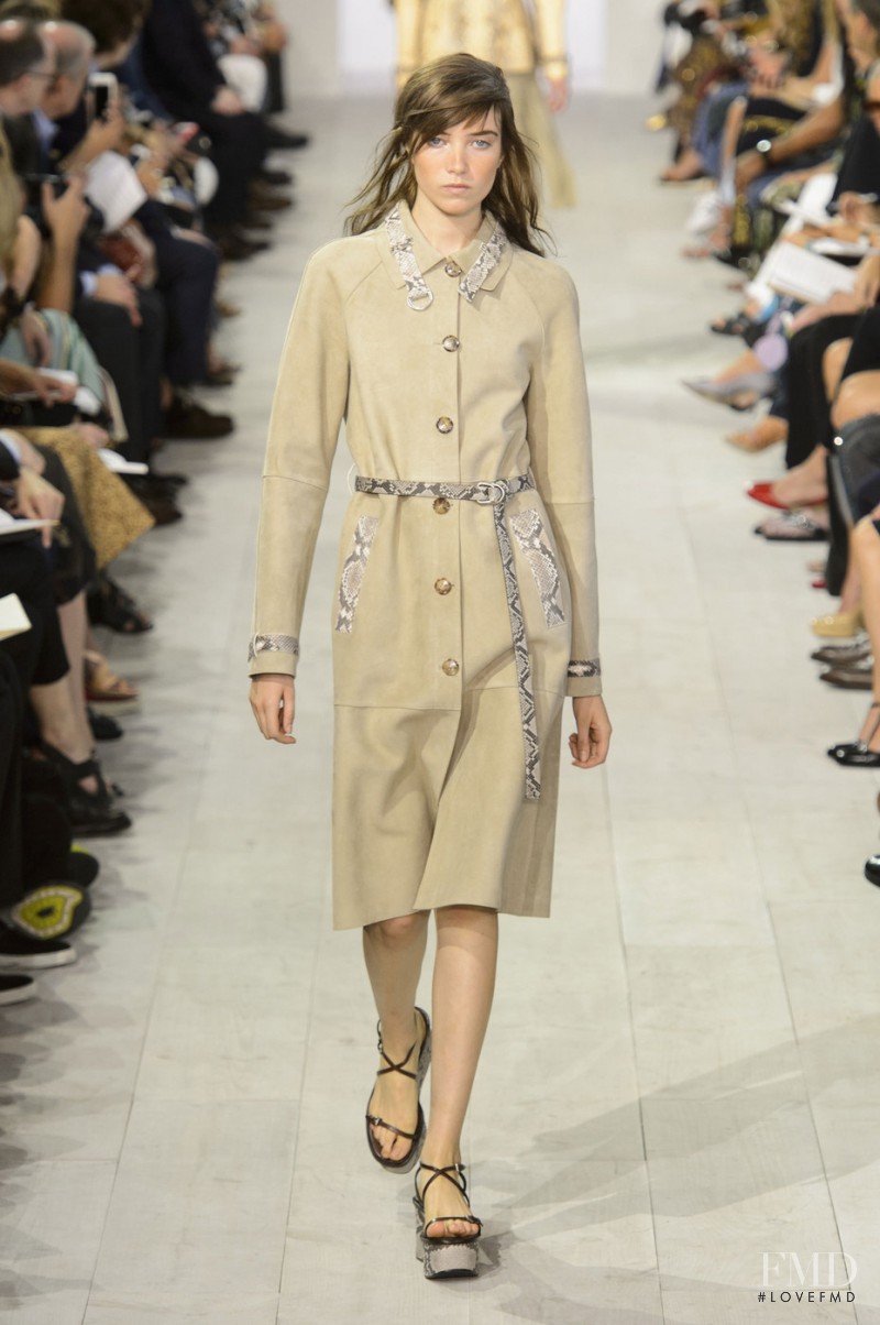 Grace Hartzel featured in  the Michael Kors Collection fashion show for Spring/Summer 2016