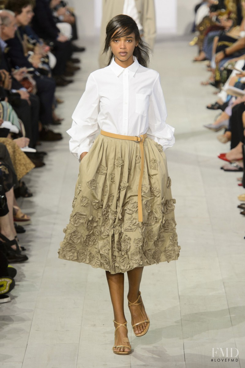 Aya Jones featured in  the Michael Kors Collection fashion show for Spring/Summer 2016