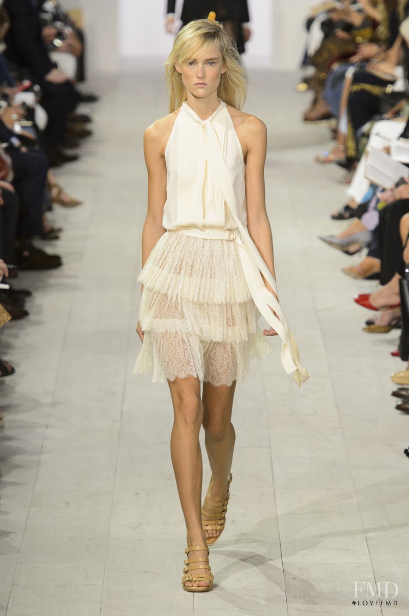 Harleth Kuusik featured in  the Michael Kors Collection fashion show for Spring/Summer 2016