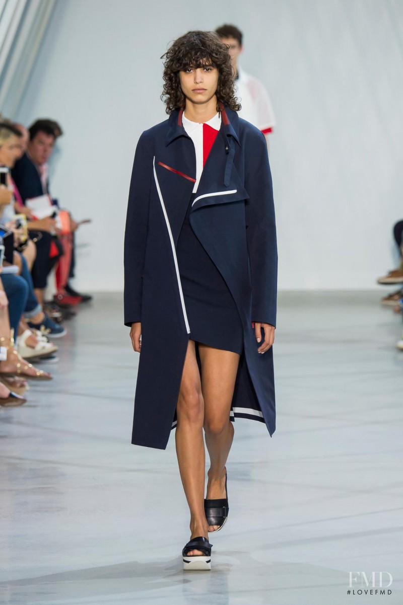 Mica Arganaraz featured in  the Lacoste fashion show for Spring/Summer 2016