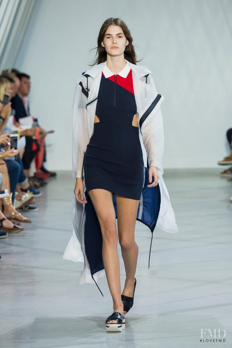 Vanessa Moody featured in  the Lacoste fashion show for Spring/Summer 2016