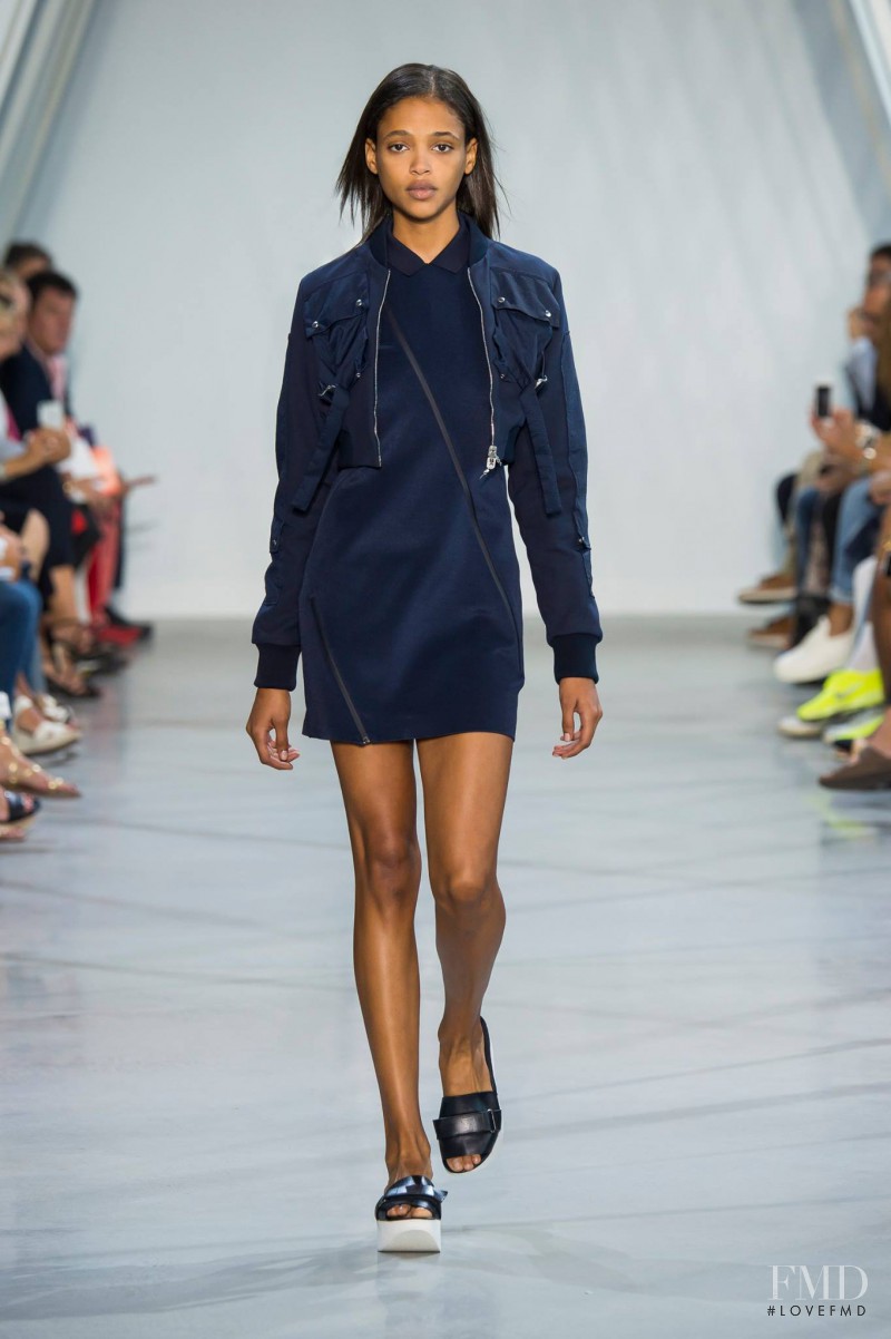 Aya Jones featured in  the Lacoste fashion show for Spring/Summer 2016