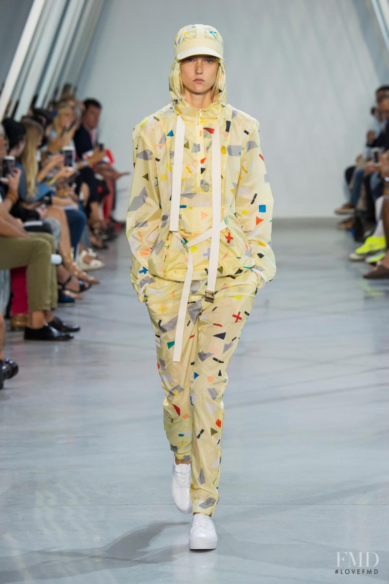 Harleth Kuusik featured in  the Lacoste fashion show for Spring/Summer 2016