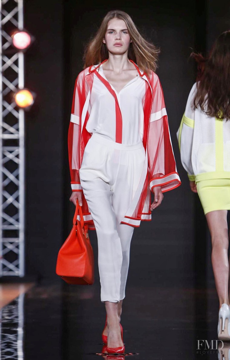 Sophie Rask featured in  the Valentin Yudashkin fashion show for Spring/Summer 2016