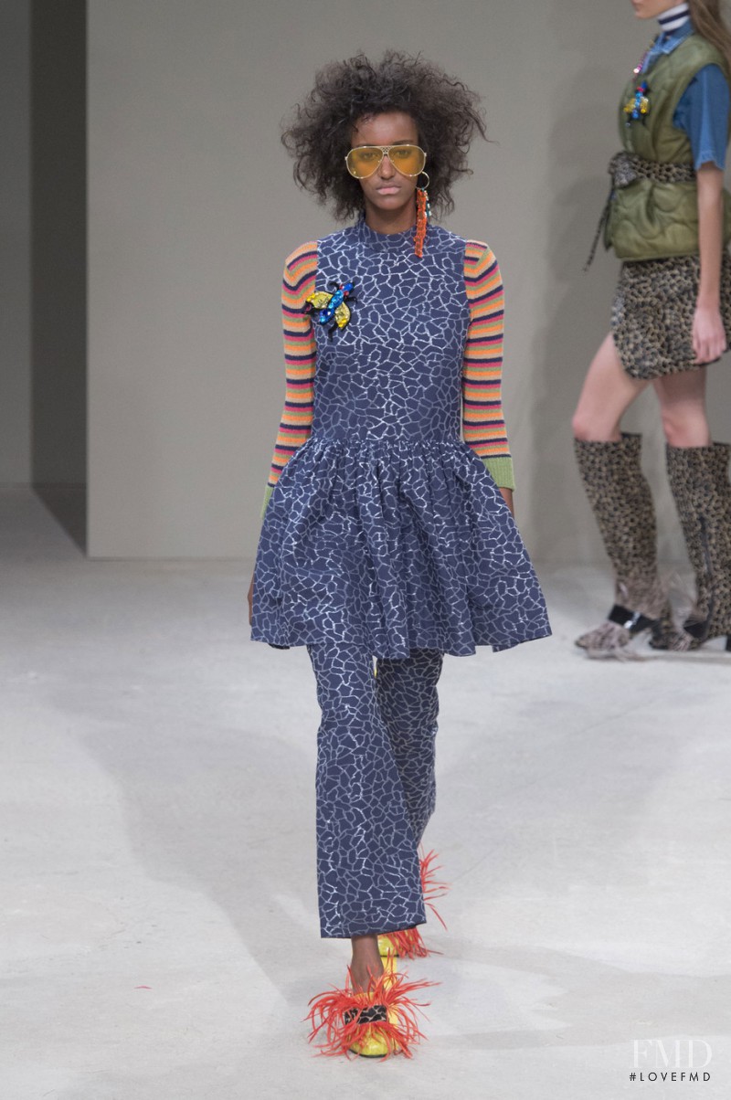 Muna Mahamed featured in  the House of Holland fashion show for Spring/Summer 2016