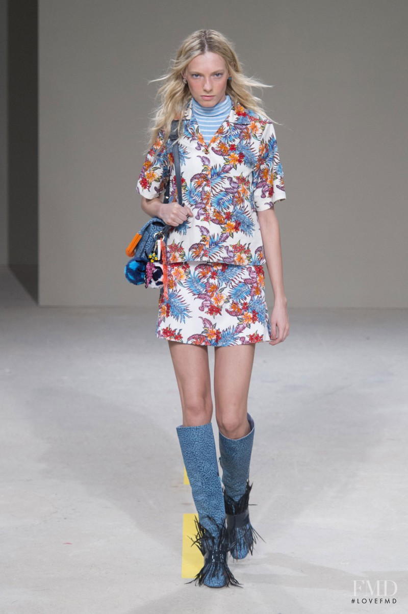 Zlata Semenko featured in  the House of Holland fashion show for Spring/Summer 2016