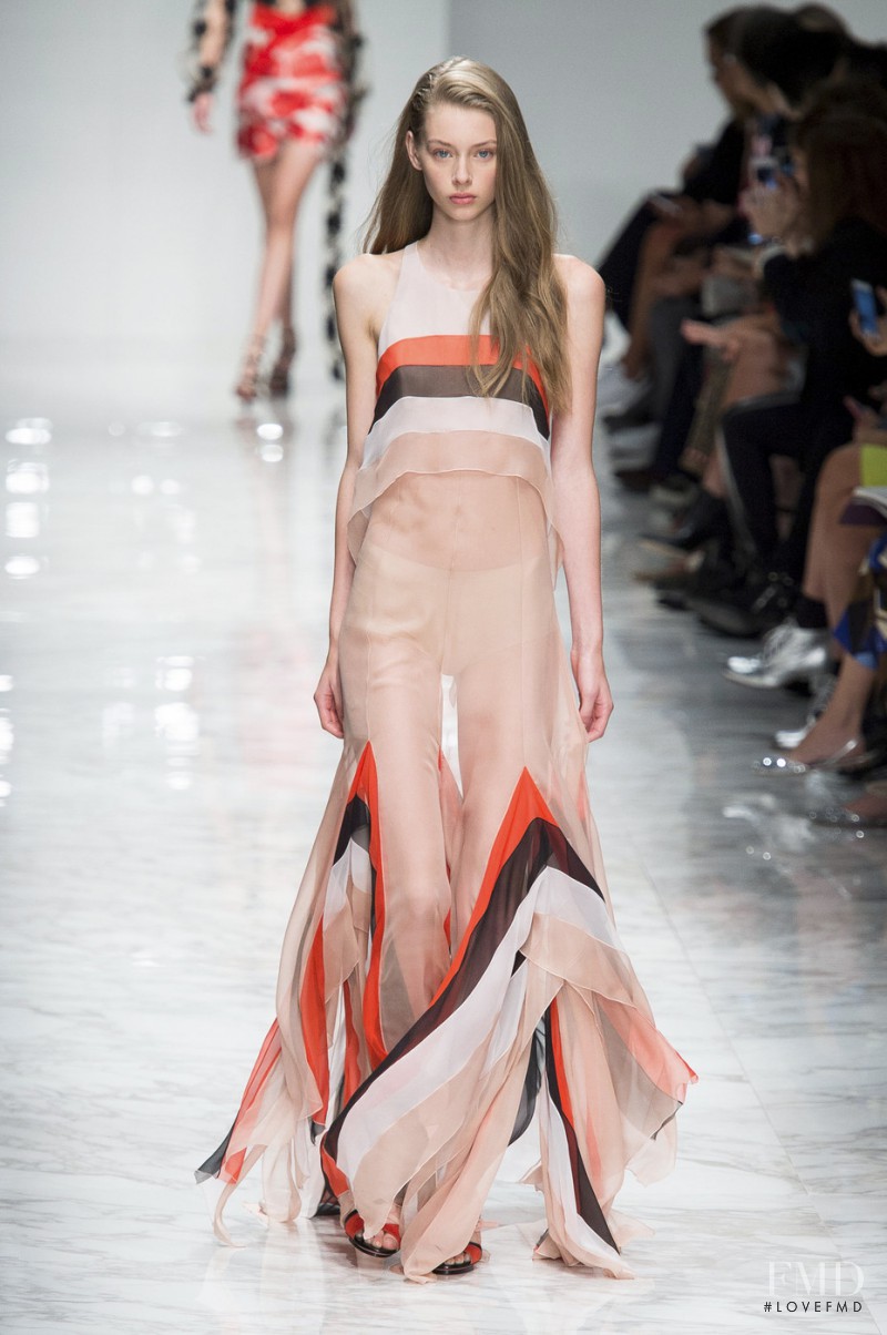 Lauren de Graaf featured in  the Blumarine fashion show for Spring/Summer 2016