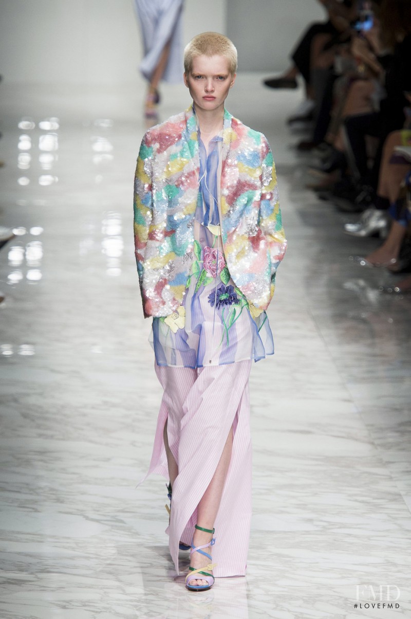 Ruth Bell featured in  the Blumarine fashion show for Spring/Summer 2016