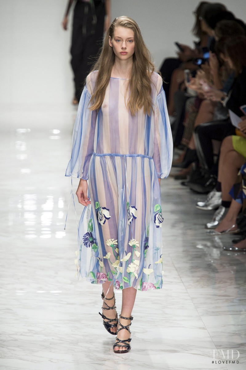 Lauren de Graaf featured in  the Blumarine fashion show for Spring/Summer 2016