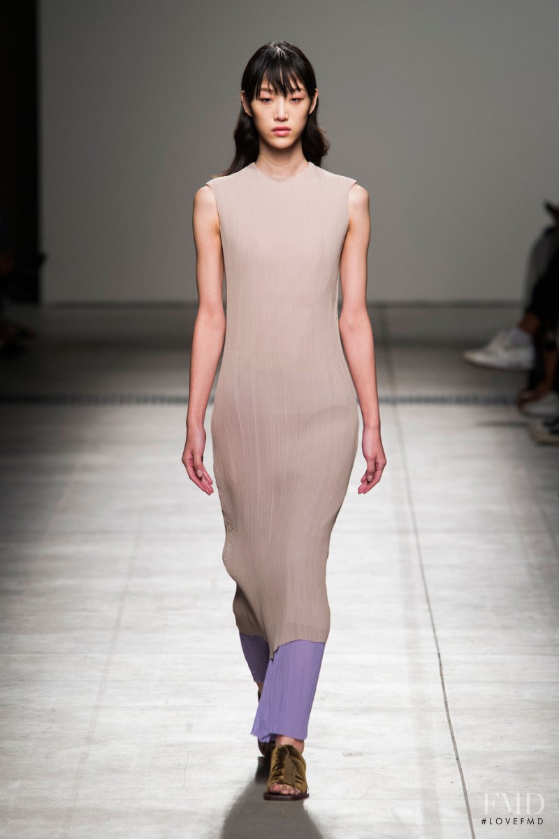 So Ra Choi featured in  the Gabriele Colangelo fashion show for Spring/Summer 2016