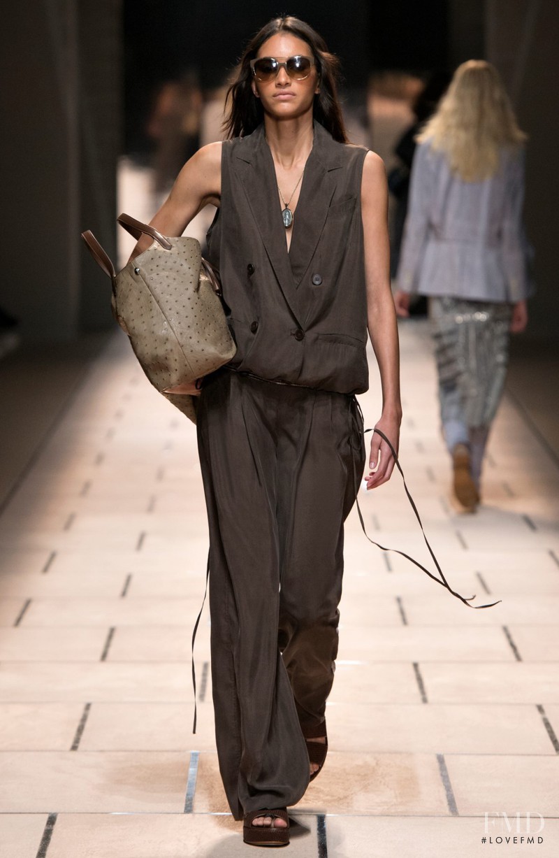 Hanne Linhares featured in  the Trussardi fashion show for Spring/Summer 2016