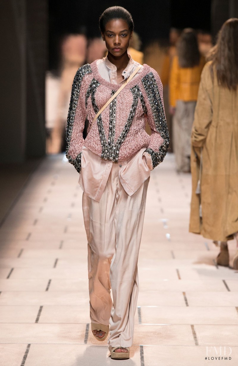 Karly Loyce featured in  the Trussardi fashion show for Spring/Summer 2016