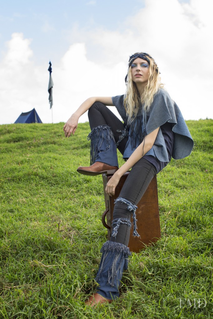 Zlata Semenko featured in  the Calik Denim advertisement for Autumn/Winter 2015