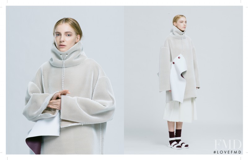 Zlata Semenko featured in  the Andrea Jiapei Li lookbook for Autumn/Winter 2015