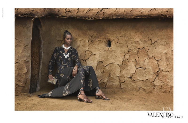 Tami Williams featured in  the Valentino advertisement for Spring/Summer 2016