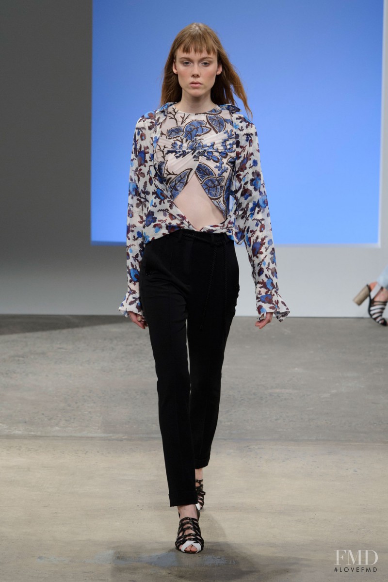 Kiki Willems featured in  the Thakoon fashion show for Spring/Summer 2016