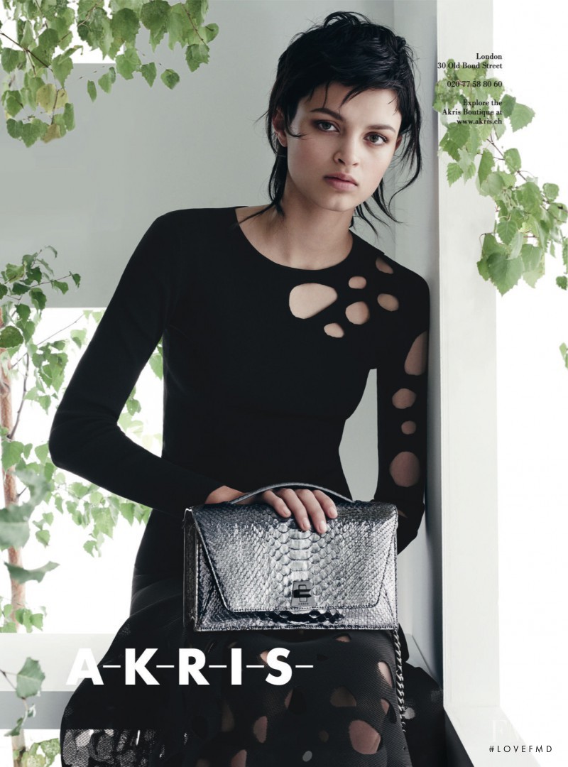 Isabella Emmack featured in  the Akris advertisement for Spring/Summer 2016