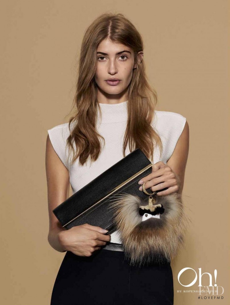 Augusta Beyer Larsen featured in  the Oh! By Kopenhagen Fur advertisement for Autumn/Winter 2015