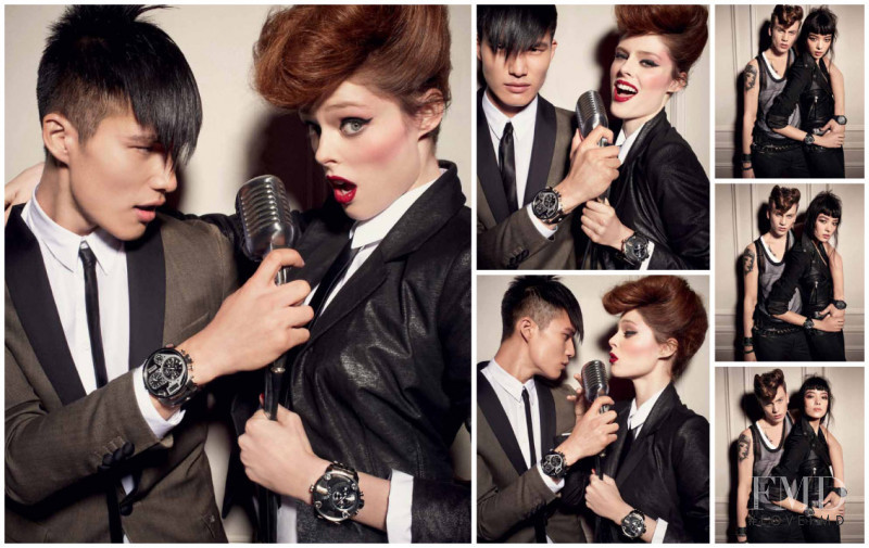 Coco Rocha featured in  the Diesel advertisement for Autumn/Winter 2012