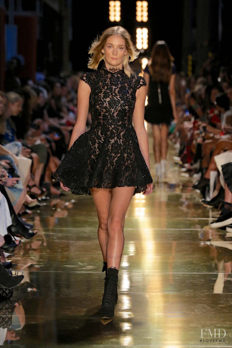 Lauren Feenstra featured in  the Alex Perry fashion show for Spring/Summer 2014