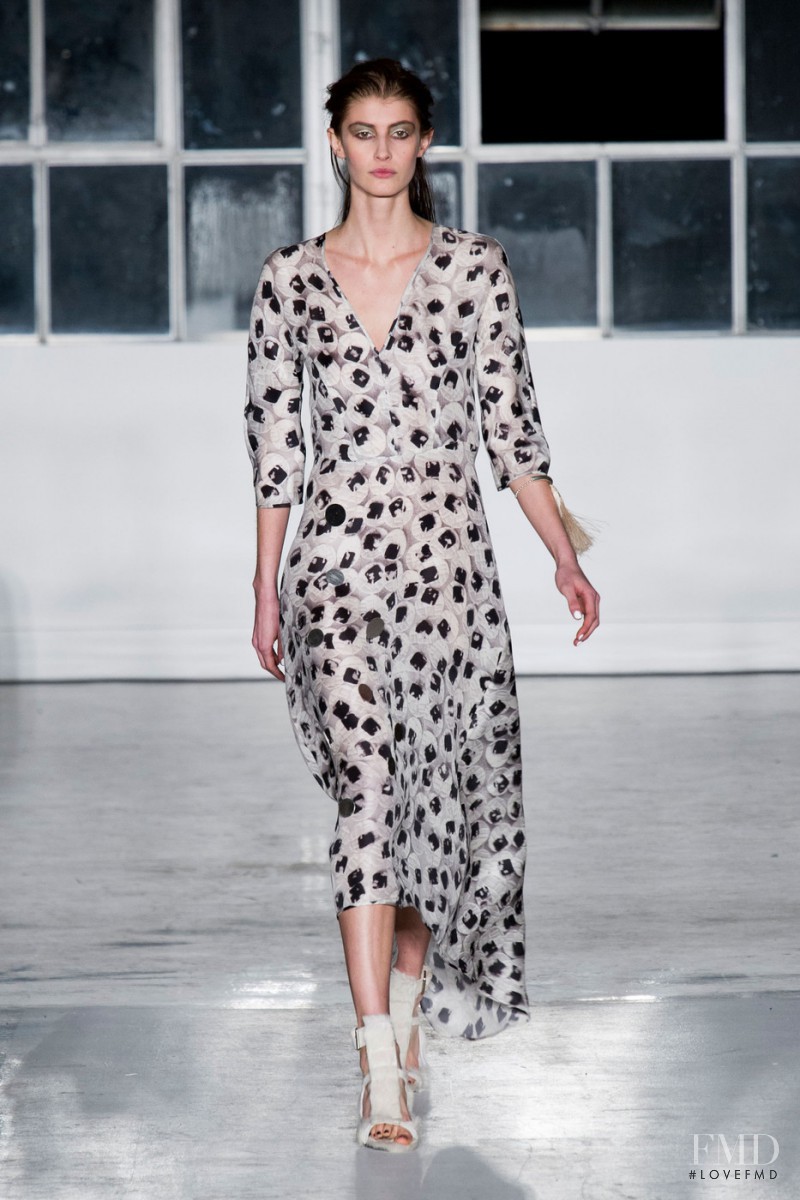 Augusta Beyer Larsen featured in  the Zero + Maria Cornejo fashion show for Autumn/Winter 2014