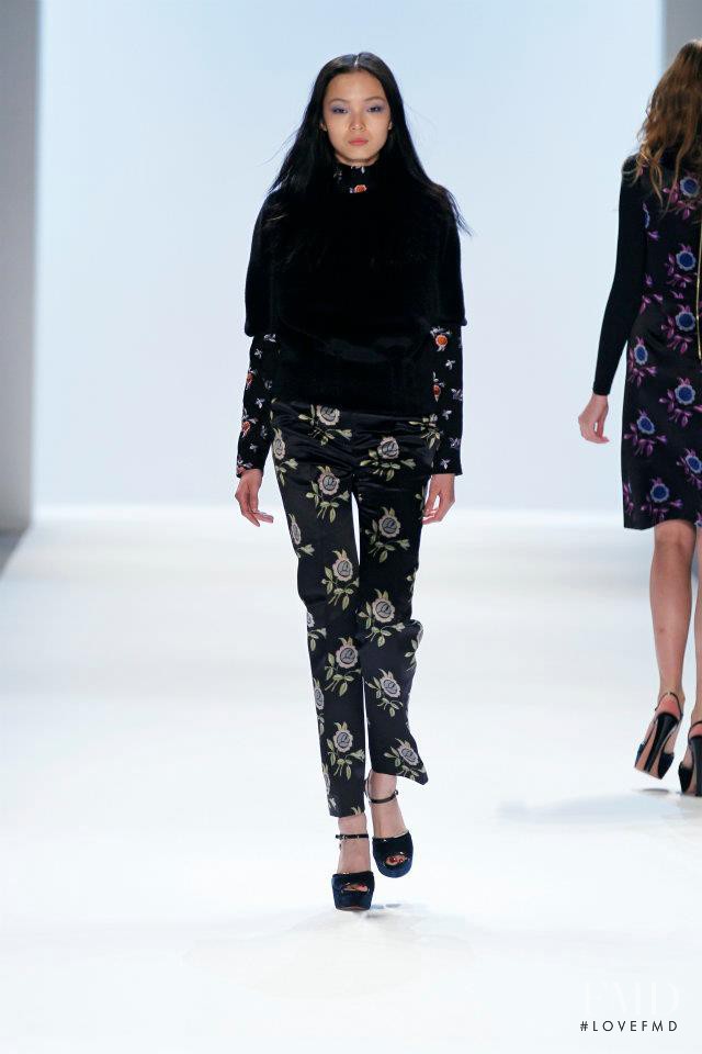 Xiao Wen Ju featured in  the Jill Stuart fashion show for Autumn/Winter 2012