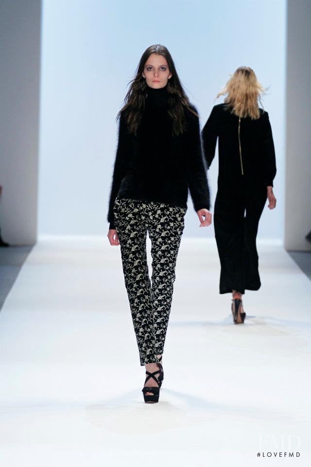 Suzie Bird featured in  the Jill Stuart fashion show for Autumn/Winter 2012