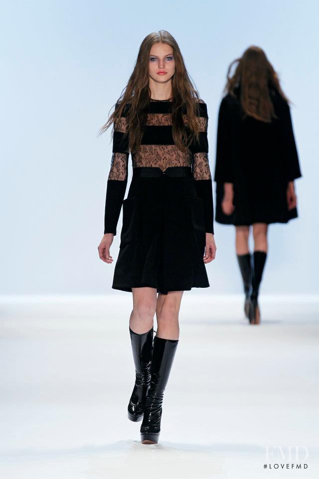 Joanna Koltuniak featured in  the Jill Stuart fashion show for Autumn/Winter 2012