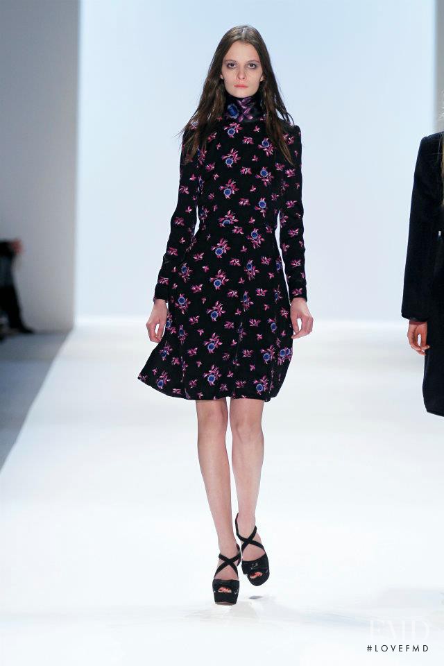 Suzie Bird featured in  the Jill Stuart fashion show for Autumn/Winter 2012