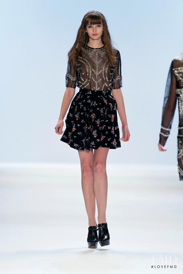 Kristina Romanova featured in  the Jill Stuart fashion show for Autumn/Winter 2012