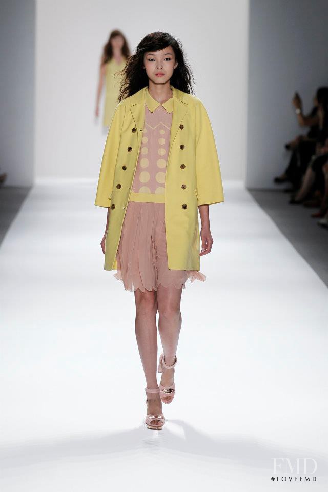 Xiao Wen Ju featured in  the Jill Stuart fashion show for Spring/Summer 2012