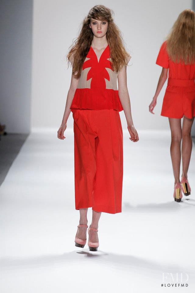 Codie Young featured in  the Jill Stuart fashion show for Spring/Summer 2012