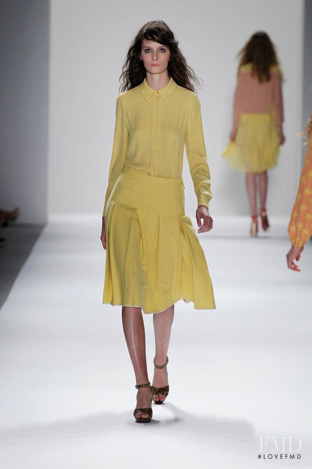 Suzie Bird featured in  the Jill Stuart fashion show for Spring/Summer 2012