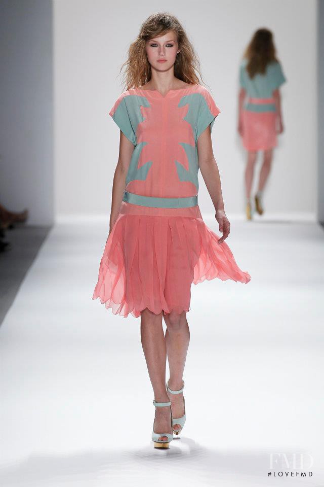 Merilin Perli featured in  the Jill Stuart fashion show for Spring/Summer 2012