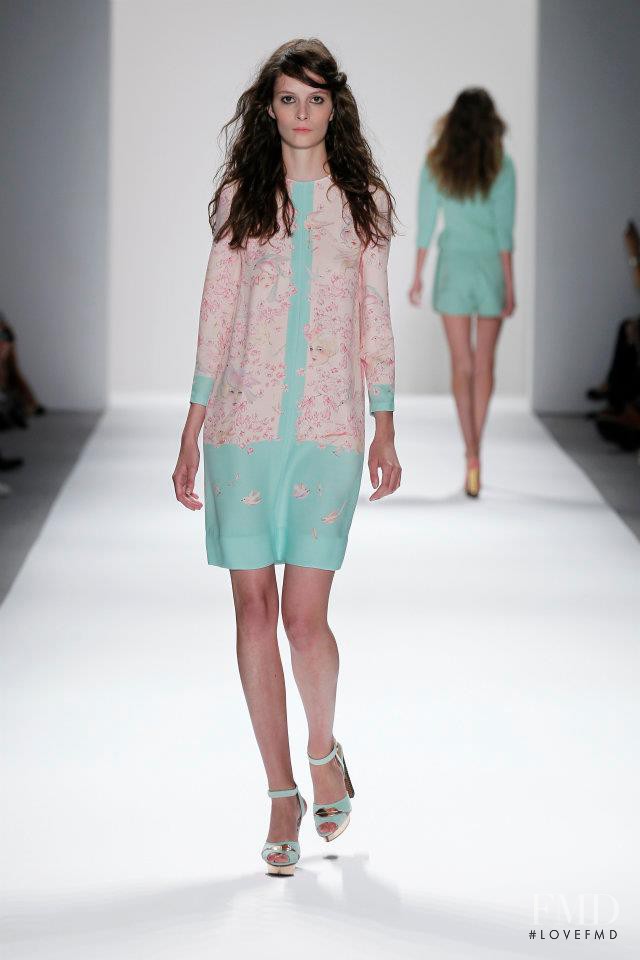 Suzie Bird featured in  the Jill Stuart fashion show for Spring/Summer 2012