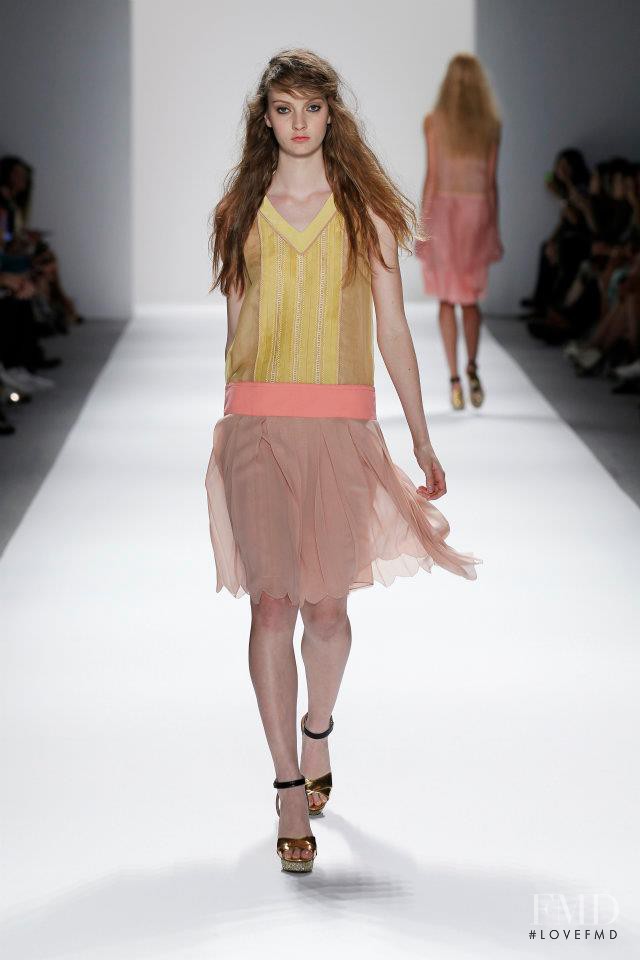 Codie Young featured in  the Jill Stuart fashion show for Spring/Summer 2012