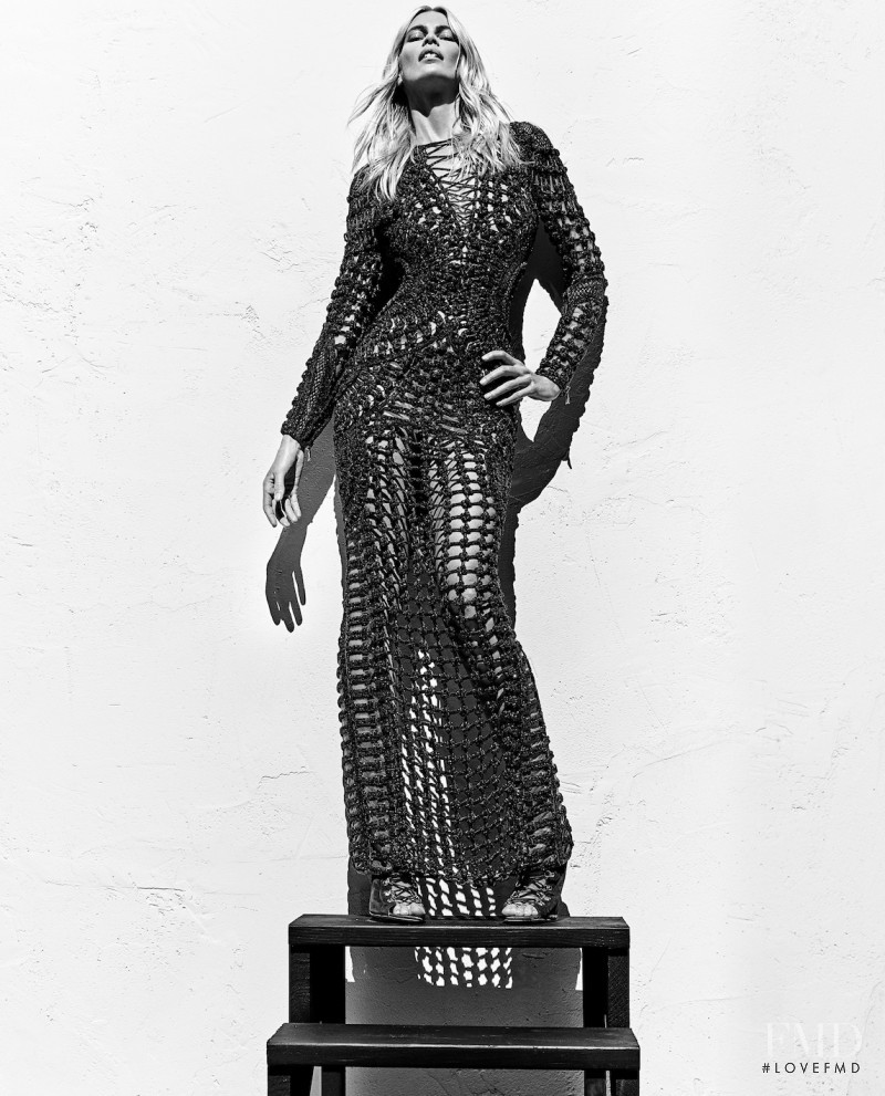 Claudia Schiffer featured in  the Balmain advertisement for Spring/Summer 2016