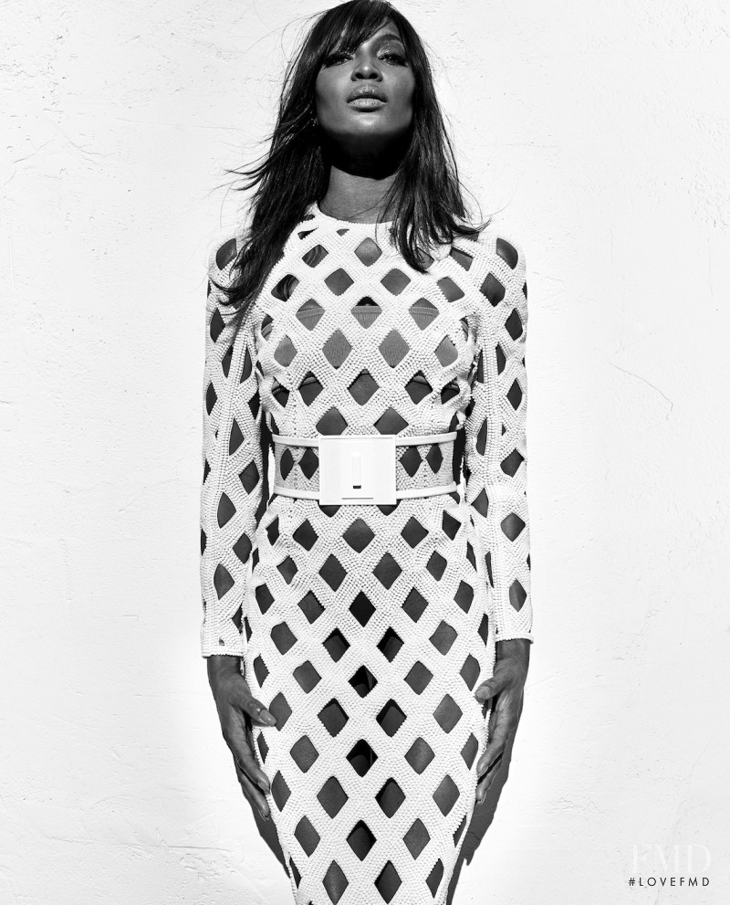 Naomi Campbell featured in  the Balmain advertisement for Spring/Summer 2016