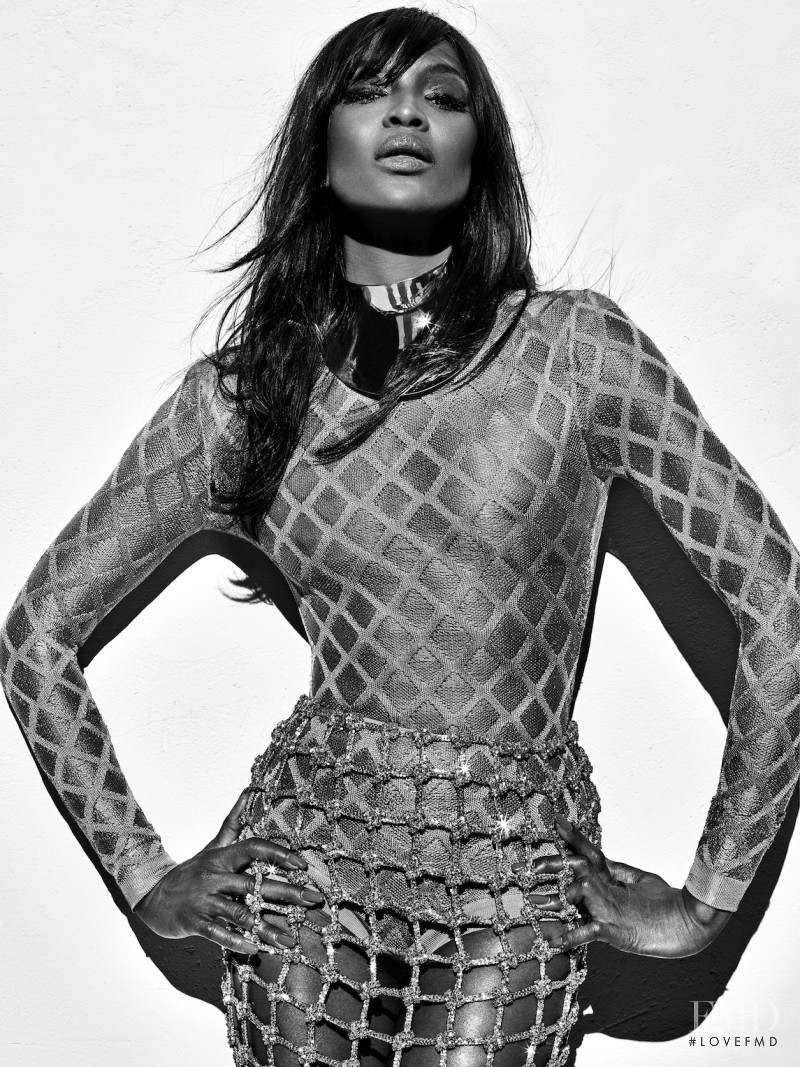 Naomi Campbell featured in  the Balmain advertisement for Spring/Summer 2016