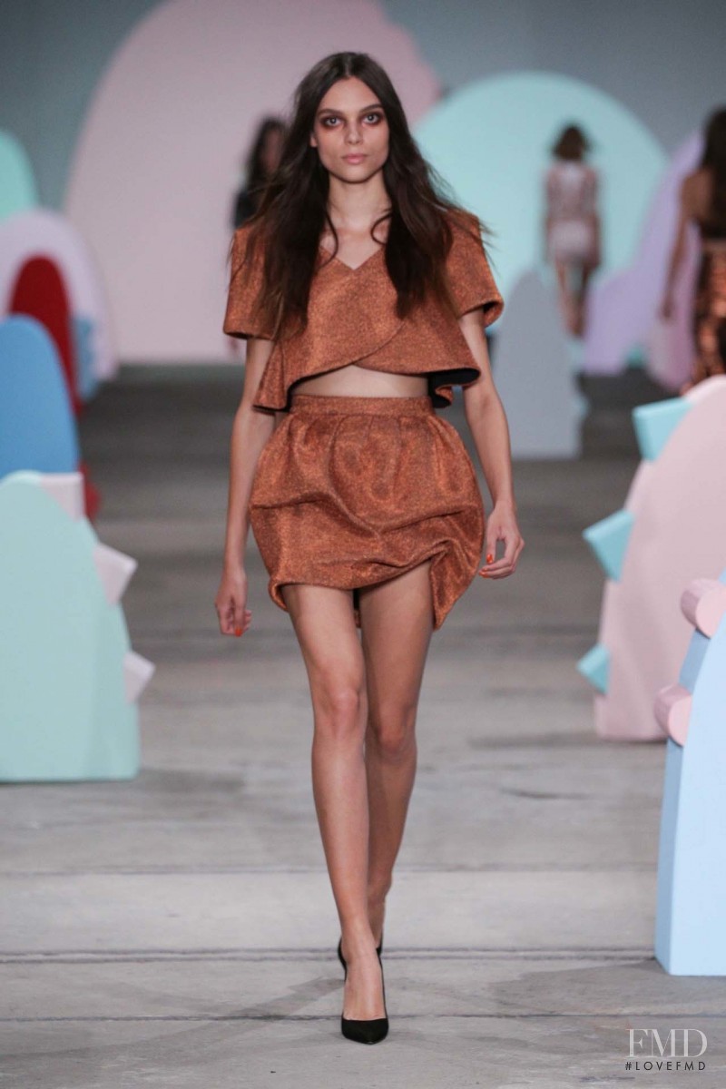 Charlee Fraser featured in  the Alice McCall fashion show for Spring/Summer 2015