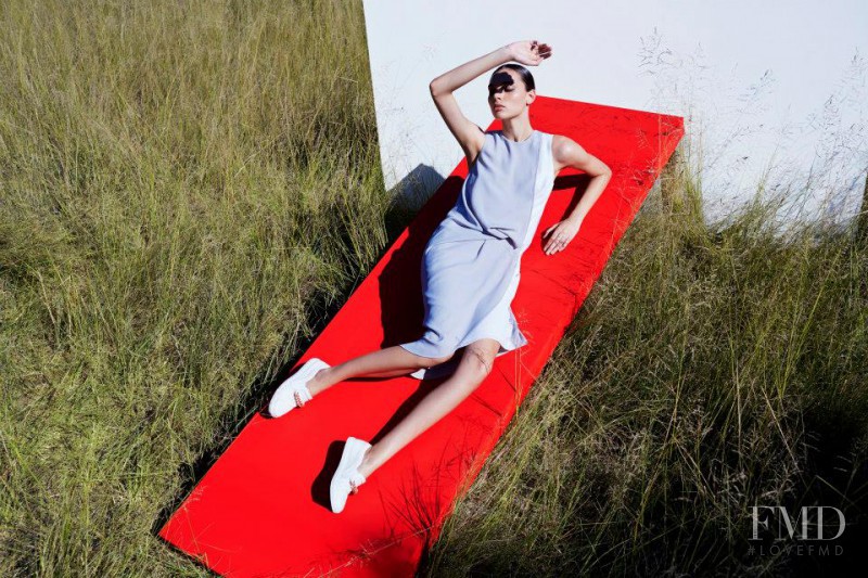 Charlee Fraser featured in  the Camilla & Marc advertisement for Resort 2014