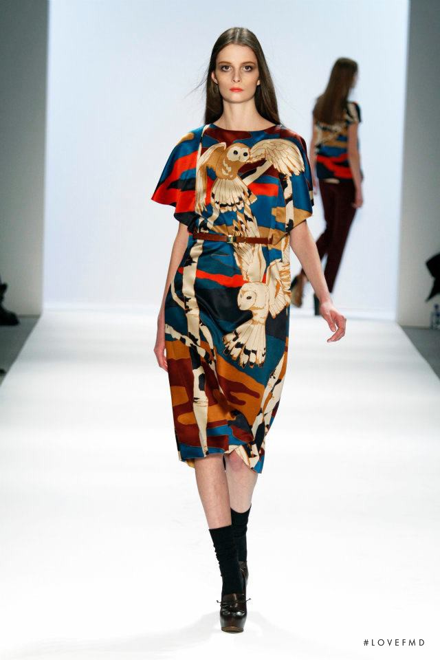 Suzie Bird featured in  the Jill Stuart fashion show for Autumn/Winter 2011