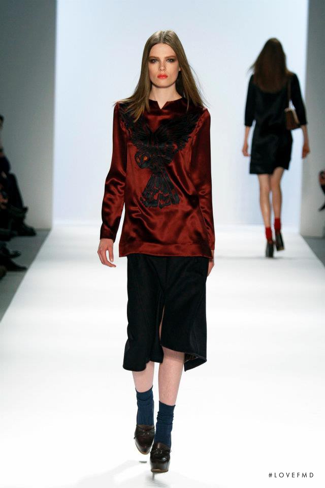 Caroline Brasch Nielsen featured in  the Jill Stuart fashion show for Autumn/Winter 2011